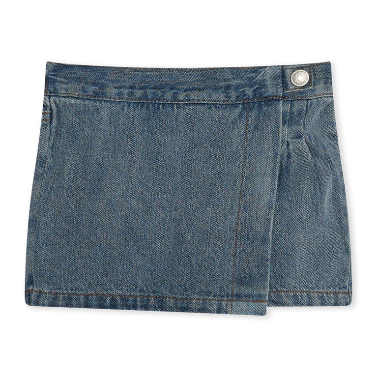 7 For All Mankind 2 Piece Denim Skort Set, White
