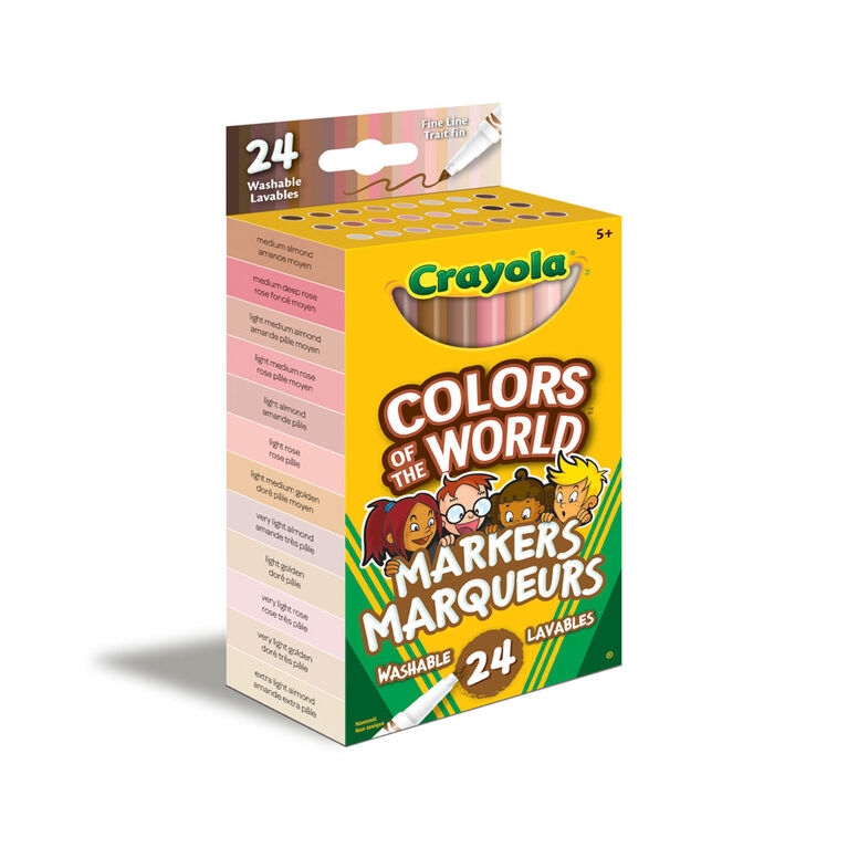 24 marqueurs à trait fin Colors of the World