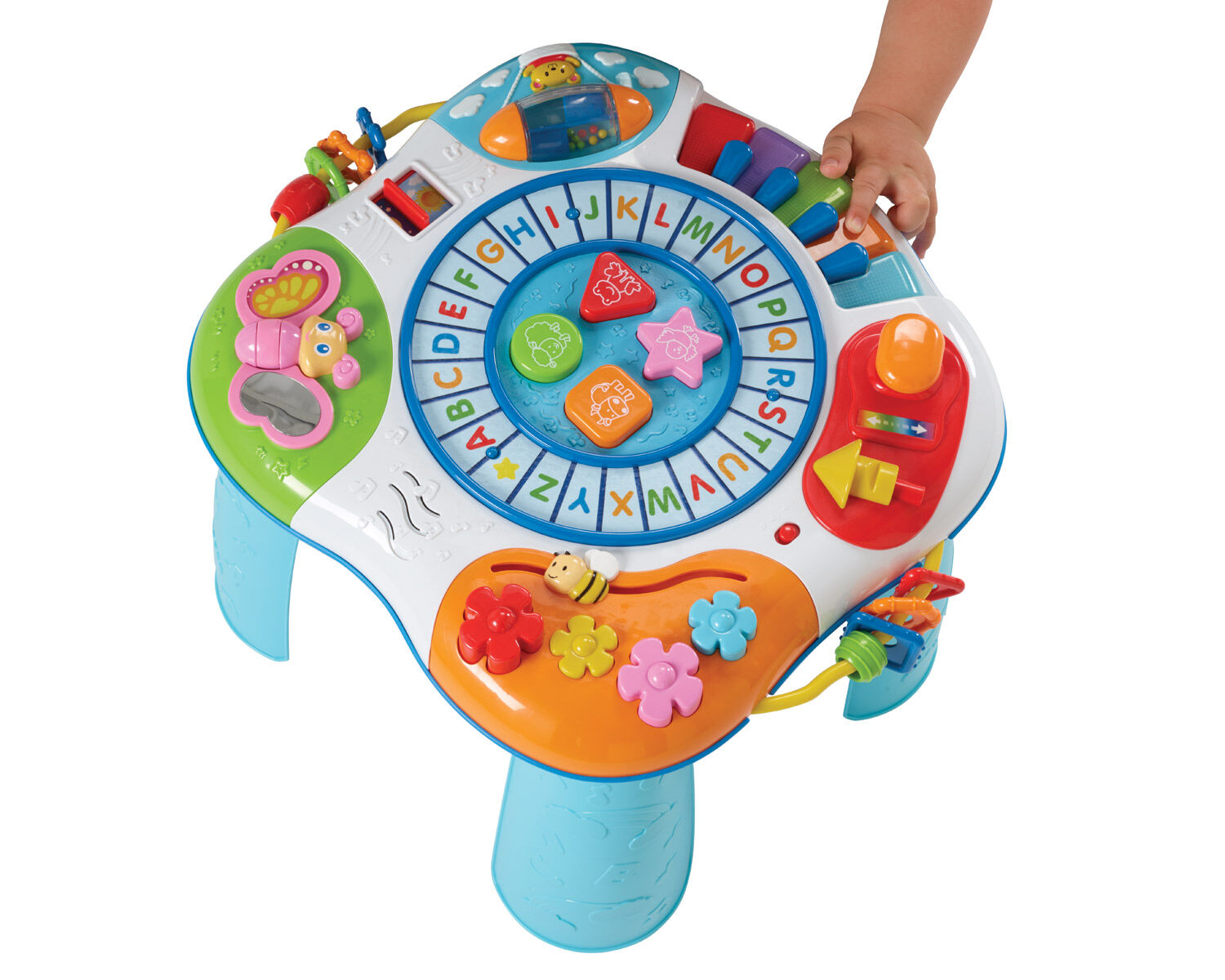 Letter train top musical activity table