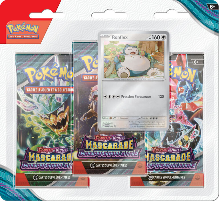 French Pokemon SV6 "Twilight Masquerade" 3 Pack Blister - French Edition