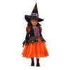 Orange Spider Witch Costume Size Extra Small (2-4)