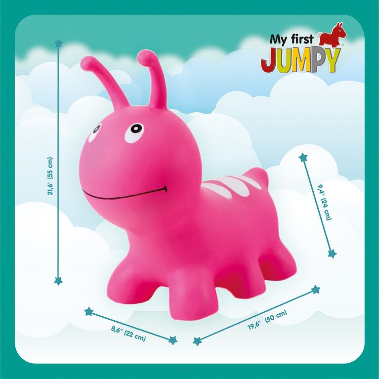 My First Jumpy Wormy - pink