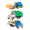 Driven, Micro Urban Worker Fleet (6pc), Small Toy City Vehicle Set