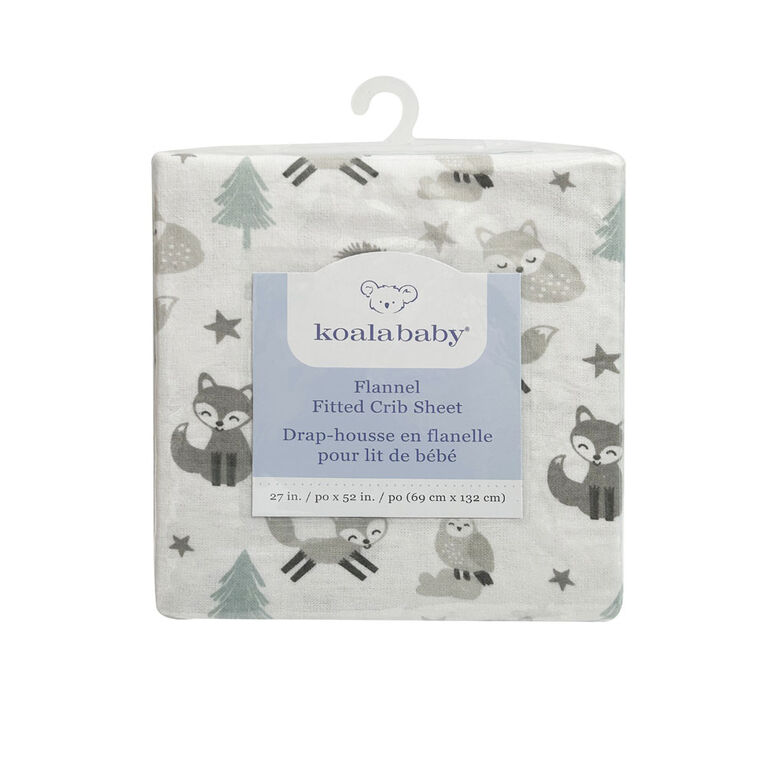 Koala Baby Lot de 1 drap en flanelle Fox Island