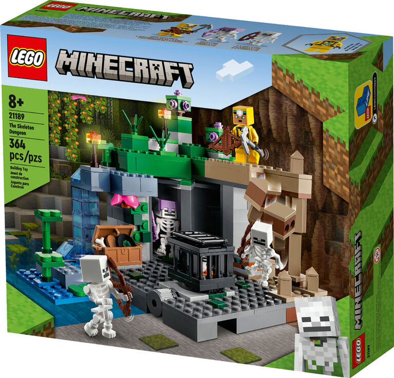 Lego Minecraft 21244 Le poste extérieur de l'épée 21189 Le donjon du  squelette et 30432 Sac en plastique pour tortues : : Jeux et Jouets