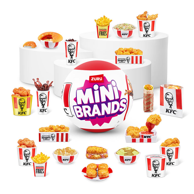 Mini Brands KFC Capsule by ZURU - 1 per order, colour may vary (Each sold separately, selected at Random)