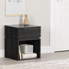 Hourra 1-Drawer Nightstand Gray Oak