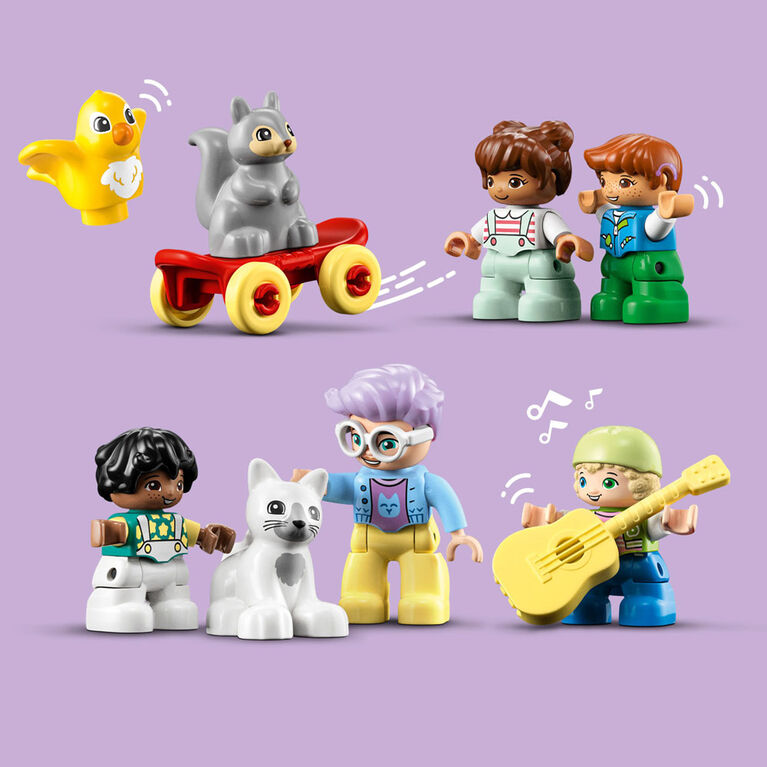 LEGO 10993 Duplo La Cabane dans l'Arbre 3-en-1, Jouet Éducatif pour Enfants  Dès 3 Ans, Filles et Garçons, avec 4 Figurines Animaux, des Briques et  Toboggan : : Jeux et Jouets