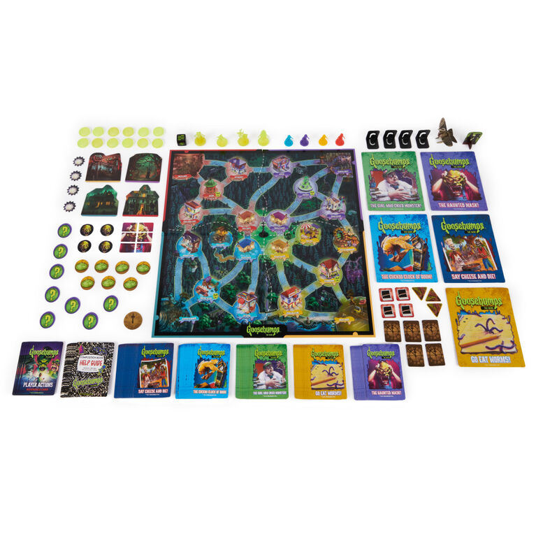 Chair de poule le jeu, la série de livres horrifiques pour enfants sous forme de jeu de société, avec des monstres à la fois effrayants et amusants