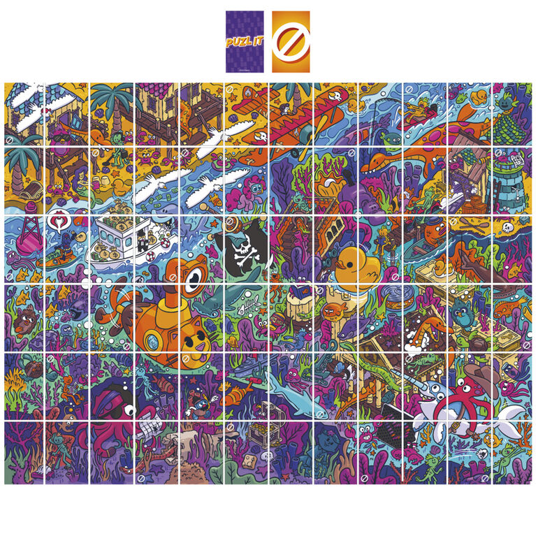 Puzl It Game: Aqua Adventure, The Competitive Puzzle Card Game, Family Games for 2-6 Players, Card Games, Kids Games