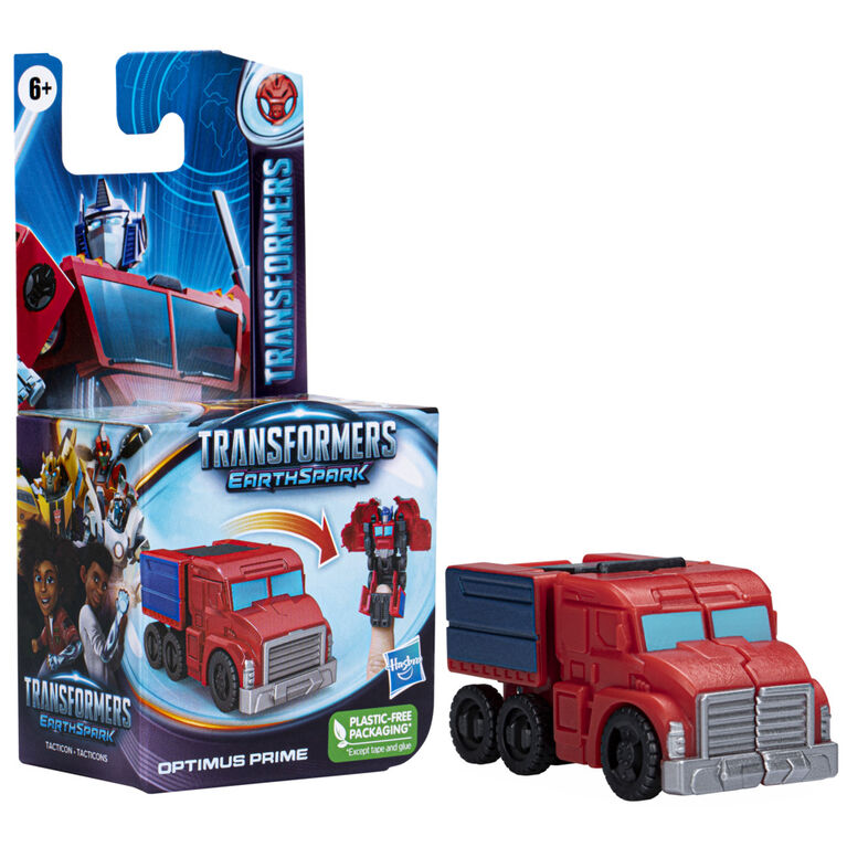 Transformers Toys EarthSpark Tacticon Optimus Prime Action Figure, 2.5-Inch, Robot Toys for Kids Ages 6 and Up