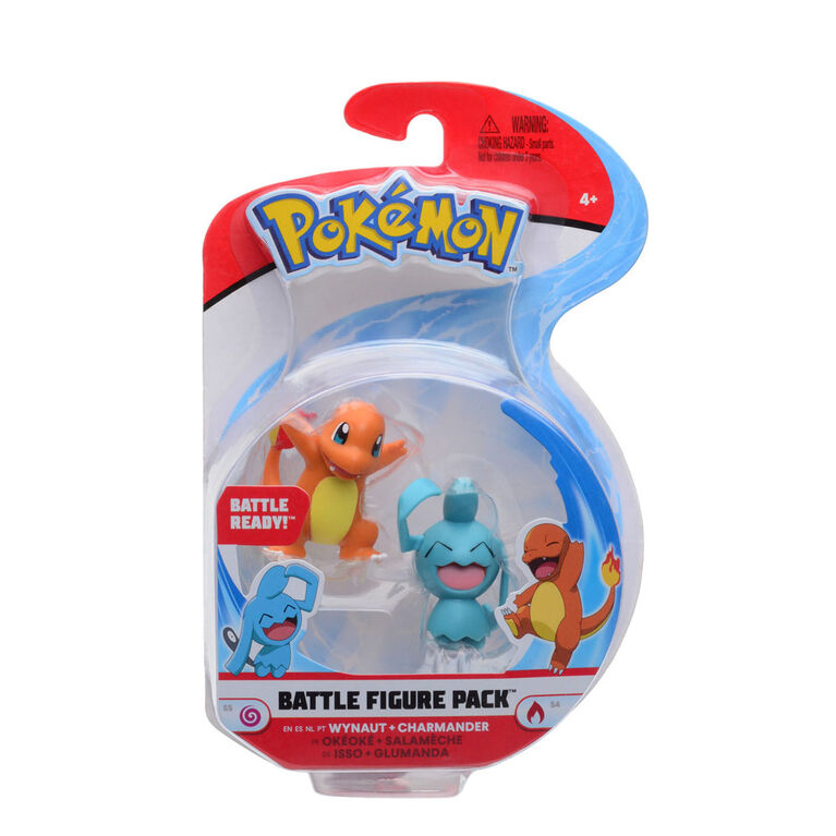 Pokémon - Battle Figure 2-Pack - Charmander #3 & Wynaut