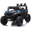 KidsVip 12V Kids and Toddlers Junior Sport Utility Ride On Buggy/UTV w/Remote Control - Blue - English Edition