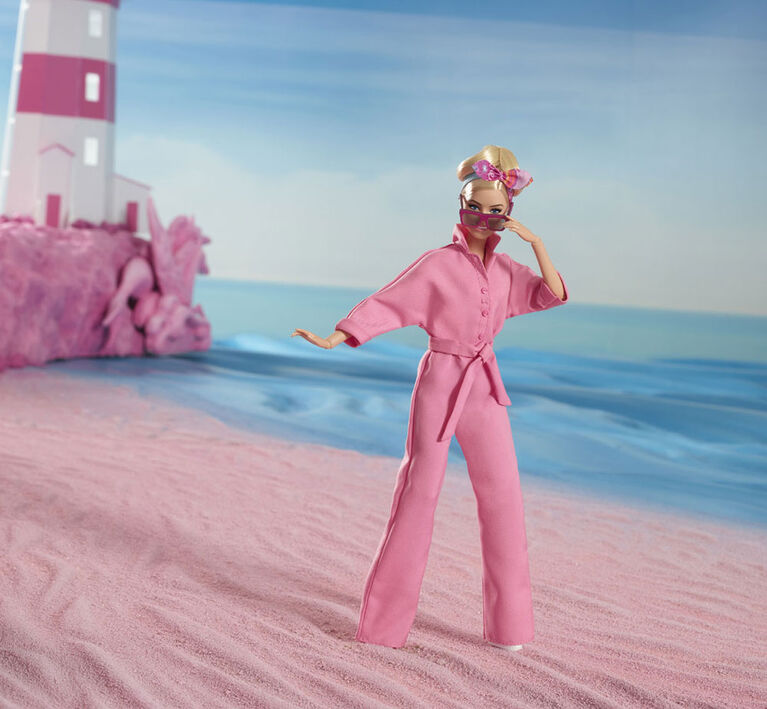 Barbie The Movie Collectible Doll, Margot Robbie as Barbie in Pink Power Jumpsuit