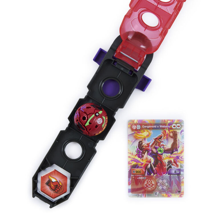 Bakugan, Baku-Clip Storage Accessory with Exclusive Fused Garganoid x Webam Bakugan - R Exclusive