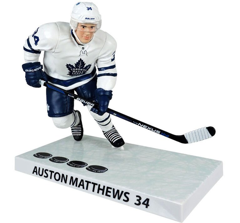 Auston Matthews Maple Leafs Toronto Figurine 6' LNH - &Eacute;dition limit&eacute;e 4 buts