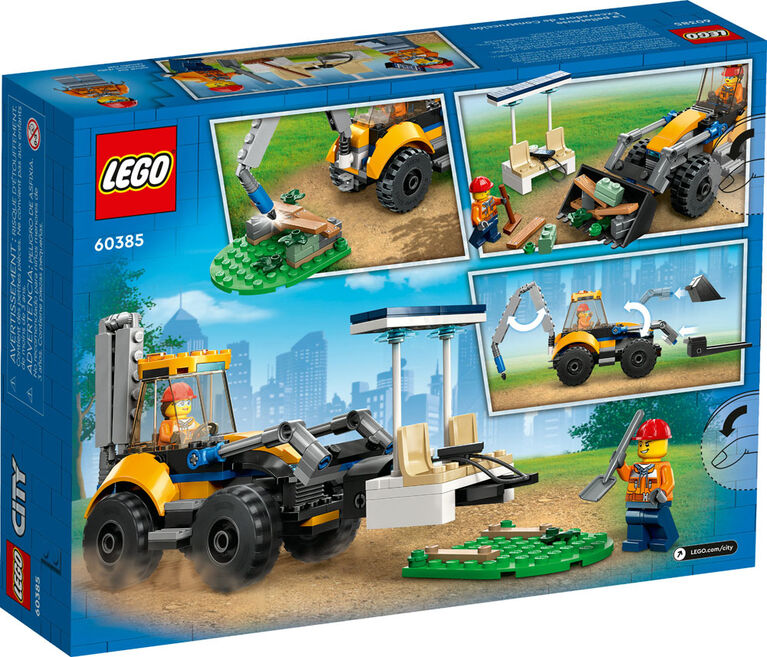 LEGO City La pelleteuse 60385 Ensemble de jouets de construction (148 pièces)