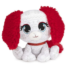 P.Lushes Designer Fashion Pets Holly Vail Premium Dog Stuffed Animal, Red and White, 6"