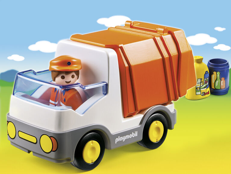 Playmobil - 1.2.3 Recycling Truck - English Edition