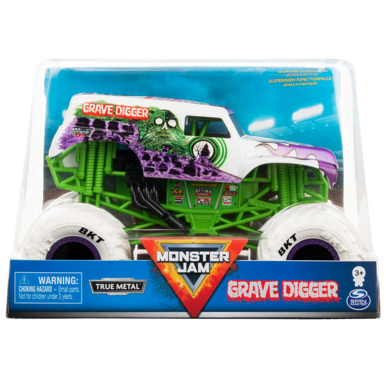 Monster Jam, Official Grave Digger Monster Truck, Collector Die-Cast Vehicle, 1:24 Scale