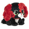 P.Lushes Designer Fashion Pets, Anna Dolce, chiot en peluche de luxe, rouge/noir, 15,2 cm