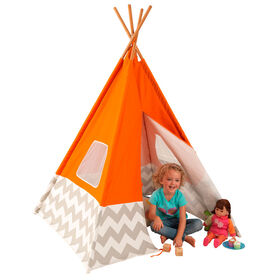 KidKraft Deluxe Play Teepee - Orange