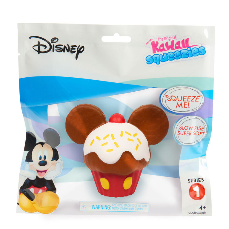 Disney Squeezies - Mickey - Série 1 - Par Enzo Kawaii - Cupcake de Mickey.