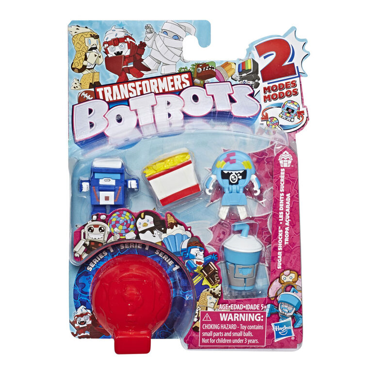 Transformers Botbots - Ensemble de 5 Les Dents sucrées - Figurines mystère 2 en 1 à collectionner.