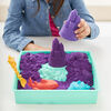Kinetic Sand Sandbox Set, 1lb Play Sand, Sandbox Storage, 4 Molds and Tools, Sensory Toys (Styles May Vary)