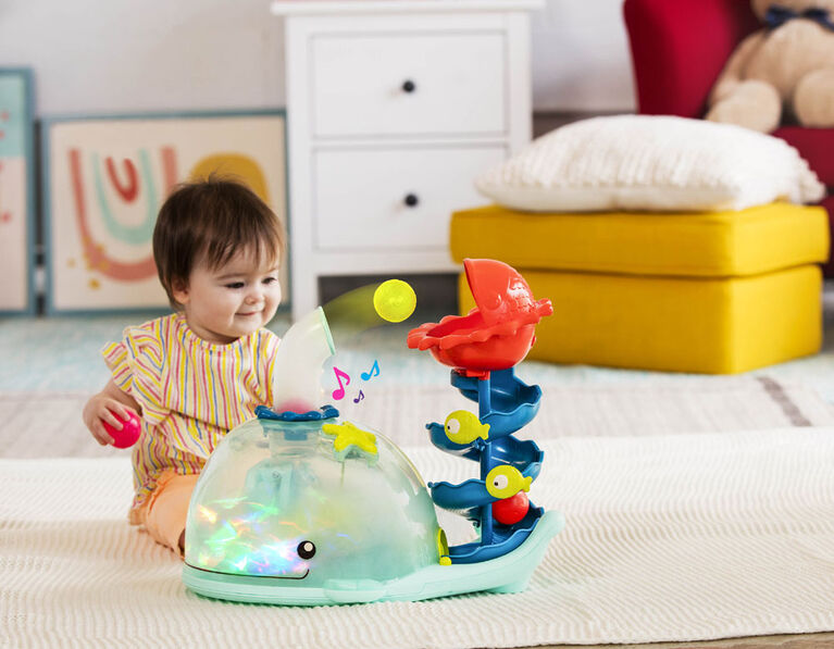 B. toys, Poppity Whale Pop, Musical Ball Popper