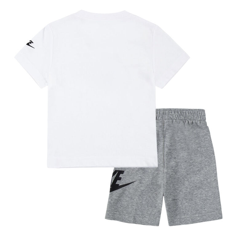 Nike French Terry Short Set - Dark Grey Heather - Size 3T