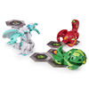 Bakugan Starter Pack 3-Pack, Haos Hyper Dragonoid, Collectible Action Figures