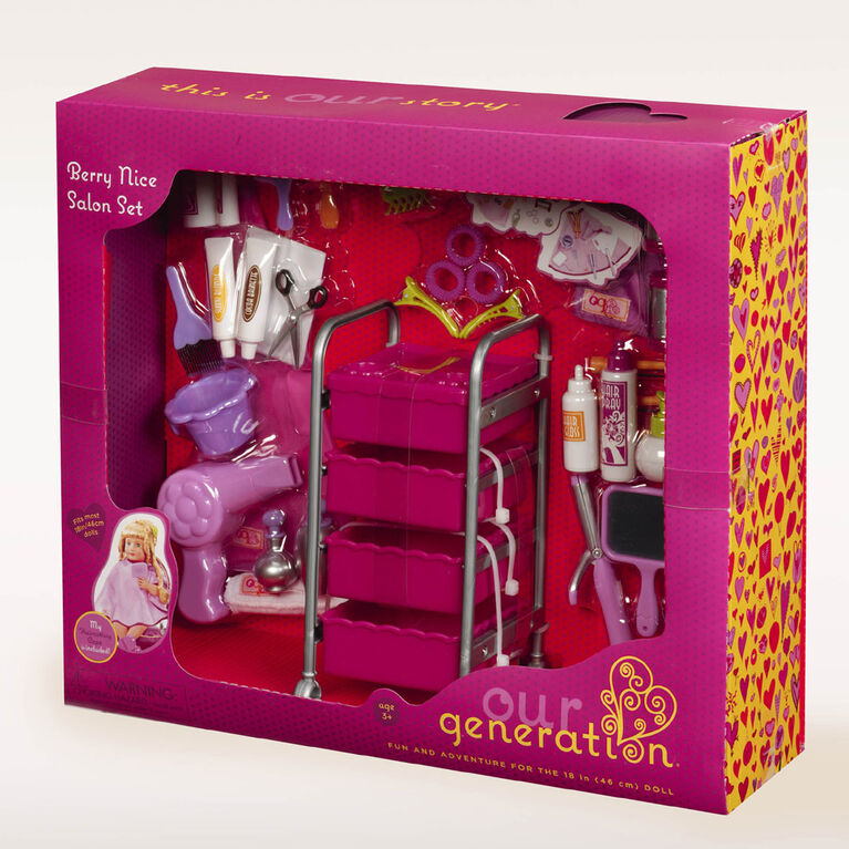 Our Generation, Berry Nice Salon Set for 18-inch Dolls