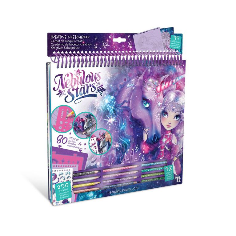 Cahier à colorier - Chevaux fantastiques - Galaxie