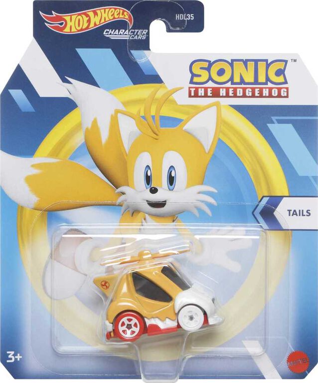 Hot Wheels Sonic the Hedgehog Miles Tails Prower Character Car