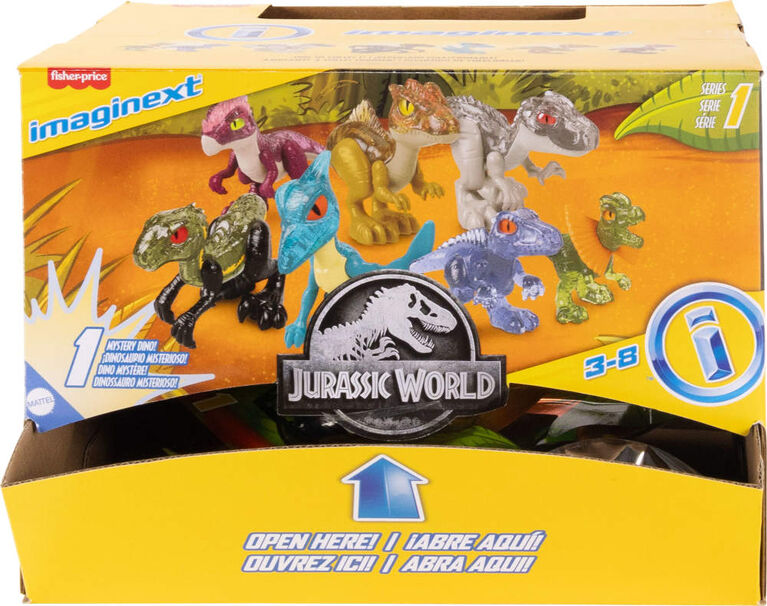 Imaginext Jurassic World Miniature Dinosaur Toy Blind Bag Collection for Kids, Styles May Vary
