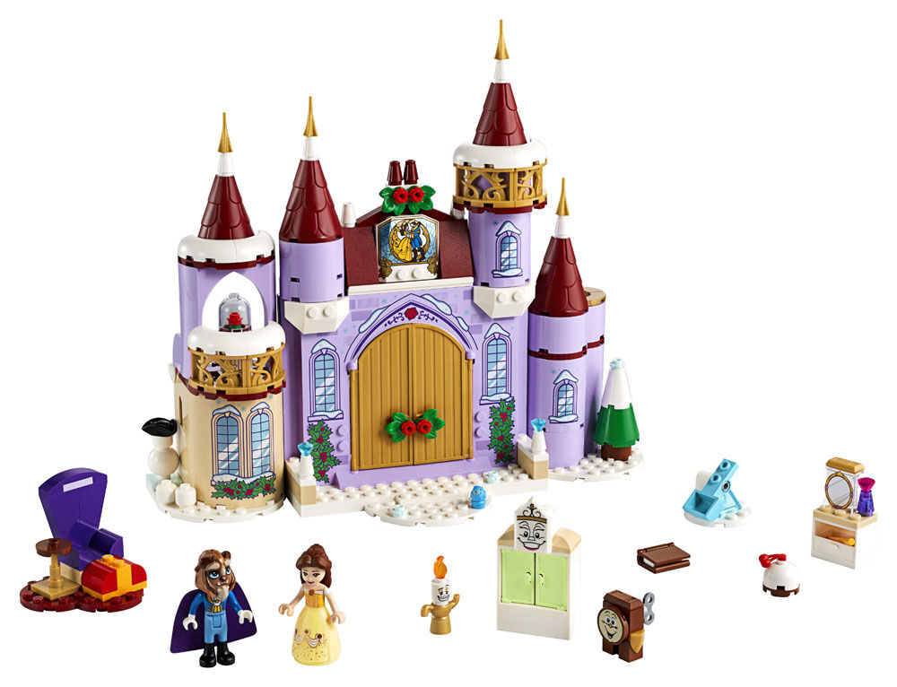 Lego disney princess belle's castle winter celebration outlet