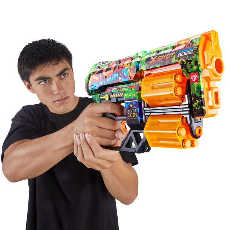 X-Shot Skins Dread Dart Blaster - K.O. (12 fléchettes) par ZURU