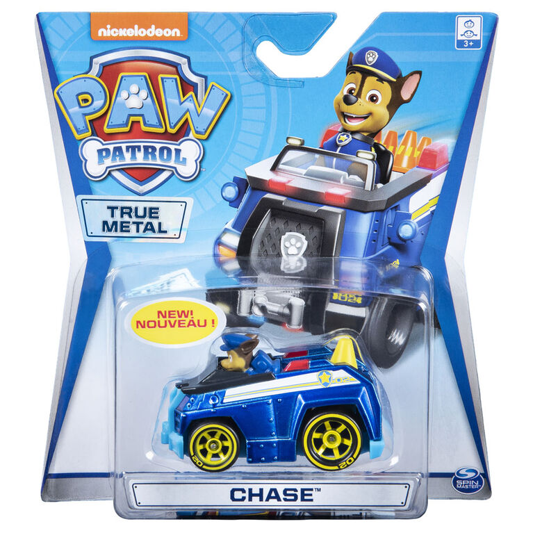 &nbsp;PAW Patrol, True Metal Chase Collectible Die-Cast Vehicle, Classic Series 1:55 Scale