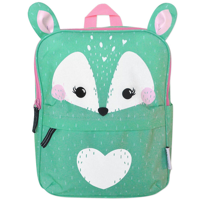 ZOOCCHINI - Toddler, Kids Everyday Square Backpack - Daycare, Nursery, Kindergarten, School Bag - Fiona the Fawn