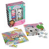 Gabby's Dollhouse, Coffret de 2 puzzles de 48 pièces avec tubes de rangement représentant les personnages, jouets Gabby's Dollhouse, puzzles pour enfants