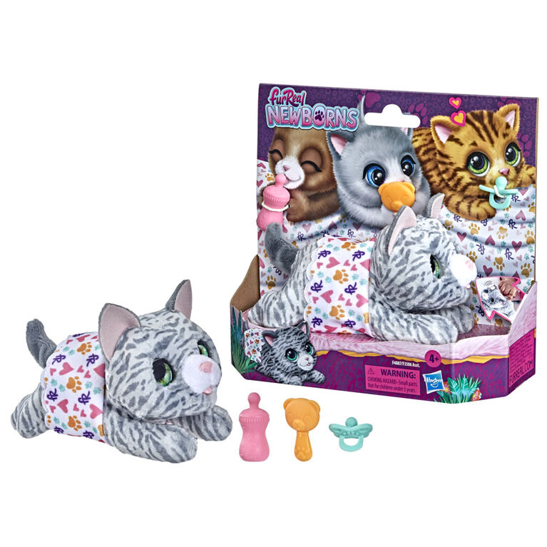 furReal Newborns Kitty Interactive Animatronic Plush Toy: Electronic Pet