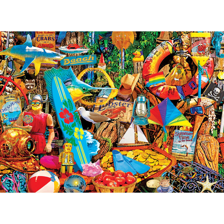 Flashbacks - Beach Time Flea Market - 1000 Piece Jigsaw Puzzle