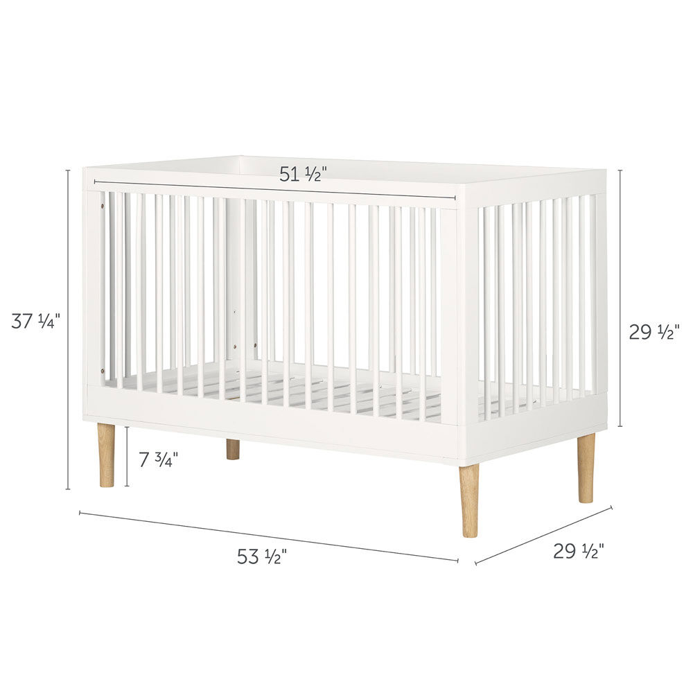 Adjustable height deals crib