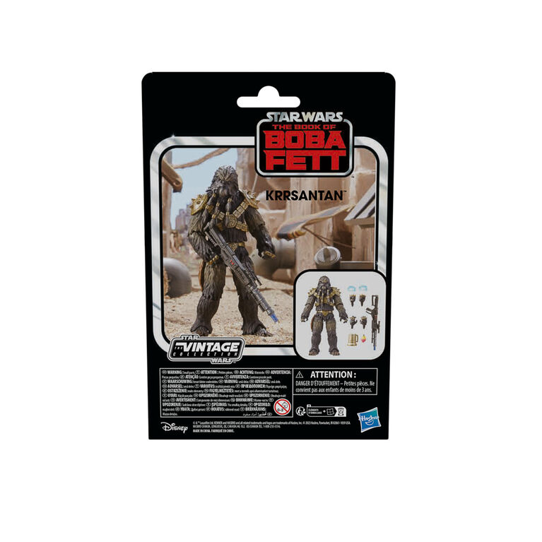Star Wars The Vintage Collection, Krrsantan, figurine de luxe de collection de 9,5 cm, Star Wars : Le livre de Boba Fett