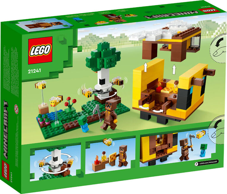 LEGO Minecraft Le chalet des abeilles 21241; Jeu de construction (254 pièces)