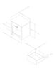 Fusion 1-Drawer Nightstand - End Table with Storage- Pure Black