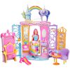 Barbie – Dreamtopia – Château pliable et poupée