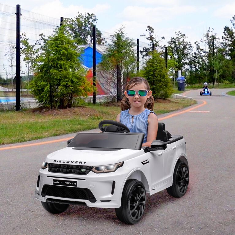 Voltz Toys Land Rover Discovery with Remote, White