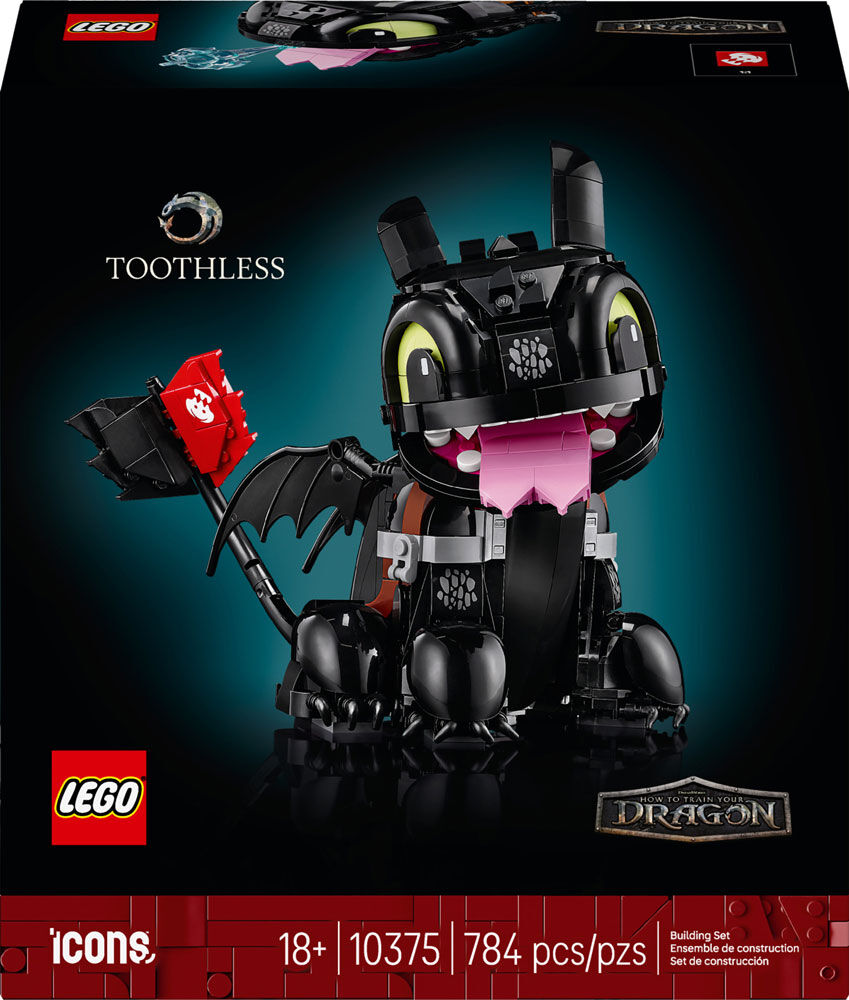 LEGO Icons How to Train Your Dragon: Toothless Building Set for Adults, Ages 18+ - 10375